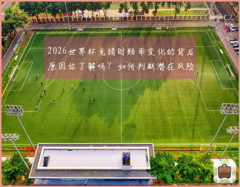 2026世界杯竞猜时赔率变化的背后原因你了解吗？如何判断潜在风险？